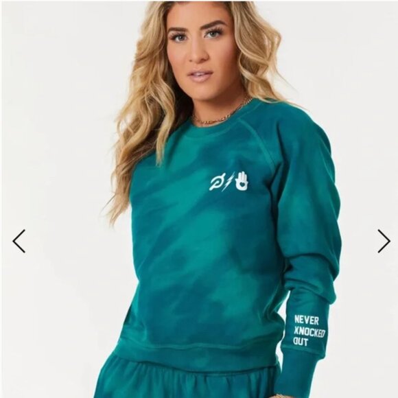 Spiritual Gangster Kendall Toole Peloton Bridget Raglan Sweatshirt S - Picture 1 of 11